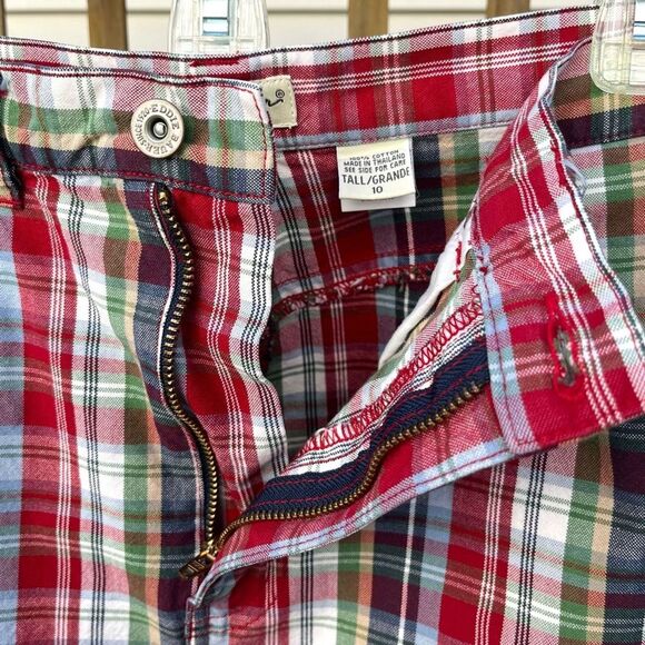 Eddie Bauer Vintage 100% Cotton Plaid Short Skirt Y2K Preppy Comfy Size 10 Tall - Picture 4 of 10